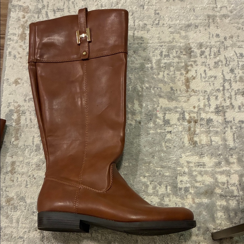 Tommy Hilfiger Tan Over the Knee Boots